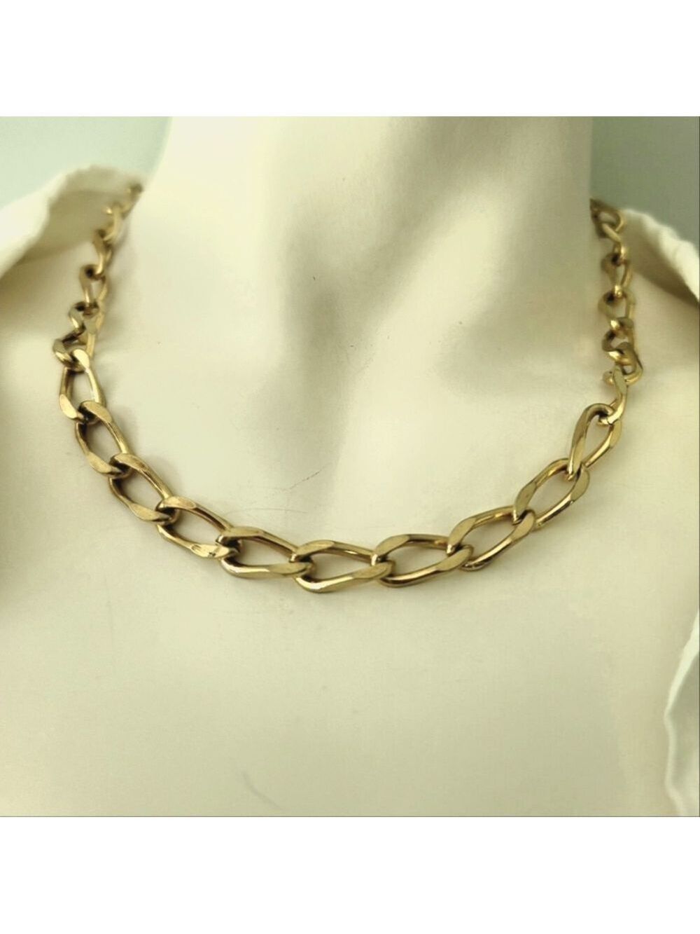 Gold Plated Chain Necklace 16"